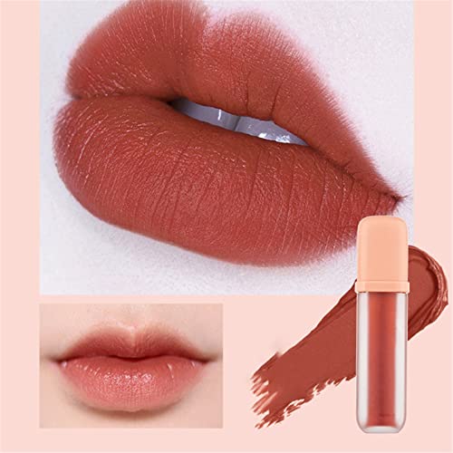 Little Girls Lip Gloss Clear Velvet Mattes Lip Lip Lip Glaze Velvet Mattes Lip Gloss não desaparece e mostra um brilho labial de 5ml