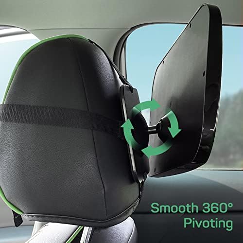 PARTERHINGS® Baby Car Mirror para o banco traseiro Vista traseira Monitor-Super Vista larga e larga com acrílico 360 ° Rotatável Pivot- Surveda à prova de Shatter e estável