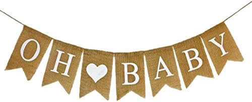 Brilho anna brilhar oh banner de abancho de bebê para decorações de chá de bebê e festa de revelação de gênero