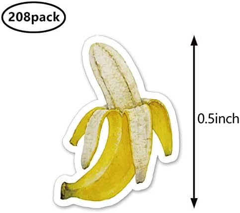 Adesivos de planejador de frutas de banana, 0,5 pol.