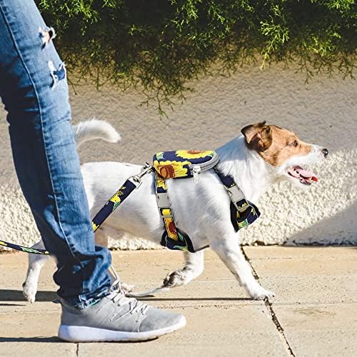 Wzhsdkl moda impressa cães cães colarinho de colarinho refletivo colete de cães de cães respiráveis ​​para cães médios pequenos gatos chihuahua
