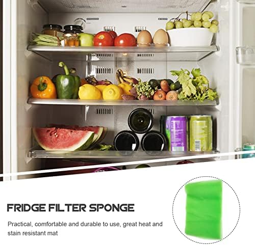 Zerodeko 10pcs Filtro de refrigerador esponja as almofadas de filtro da geladeira refrigerador Filtro de ar -fonga de esponja Anti