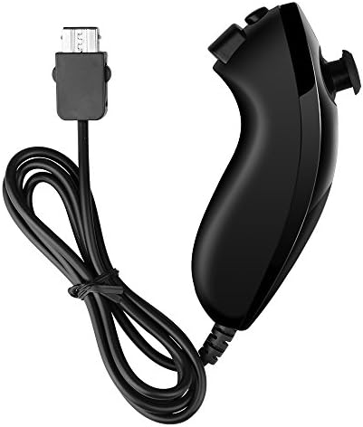 Hokyzam Wii Controlador Remoto AD02 Substituição Remote Game Controller com caixa de silicone e pulseira para Nintendo Wii/Wii U-Black