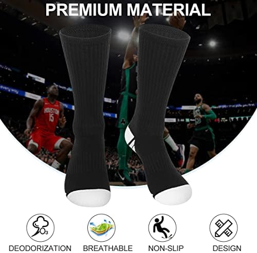 Dingcooler Elite Socks de basquete 2 pares, meias atléticas do meio da panturrilha para homens meninos meninas meninas