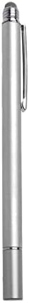 Caneta de caneta de onda de ondas de caixa compatível com Simbans Picastotab 10 - caneta capacitiva de dualtip, caneta de caneta de caneta capacitiva de ponta da ponta da fibra para simbans picastab 10 - prata metálica de prata metálica