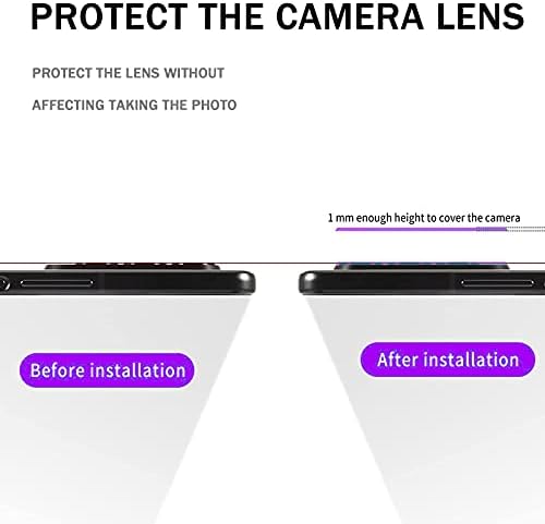 Pacote Bopie 2 para Samsung Galaxy Z Fold 3 5g Lens de tela Protetor de tela, [Protetor de tela de vidro temperado]