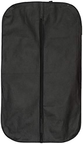 Ziytex Durável preto traje vestuário de vestuário Armazenamento de deslocamento de transportador de tampa de tampa de capa de tampa de roupas de protetor Capas de roupas fáceis de transportar