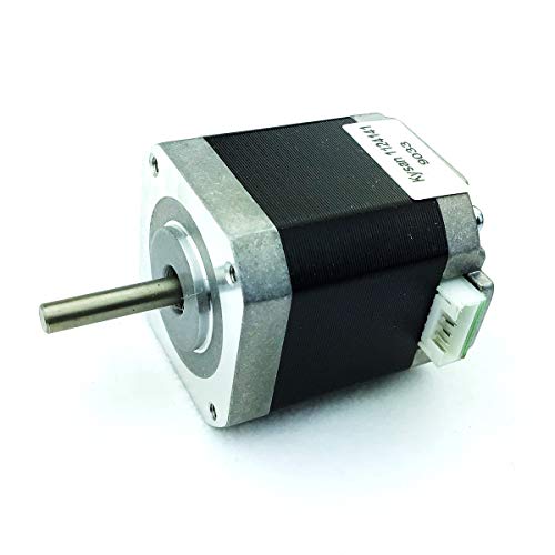 Kysan NEMA17 Motor de passo do eixo D bipolar com conector - 4,2V/1.5A, 5,5 kg/cm de retenção de torque