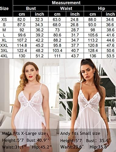 Avidlove Women Lace Lingerie Babydoll Sexy Chemise Exotic Nightgowns Nightdress de noiva