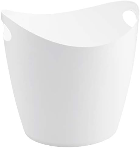 Koziol XL Solid Weiß Holder de utensílio Bottichelli Zuber 28L, 40 x 42 x 40,5 cm, algodão branco