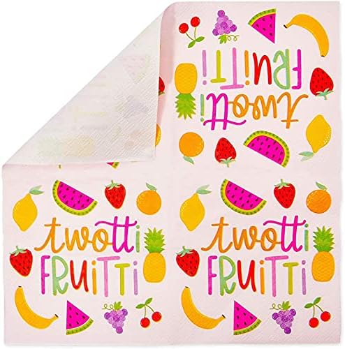 Guardanapos de papel twotti frutti, decorações de festas de 2º aniversário