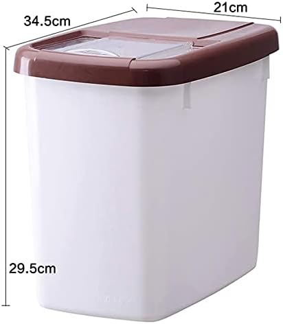Syzhiwujia Alimentos Armazenamento de armazenamento Cilindro de arroz com tampa, nano balde, gabinete de arroz de 10 kg, caixa
