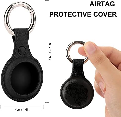 Feminista capacitou estojo de proteção compatível com o suporte do localizador anti-perdido de airtag com anel-chave para