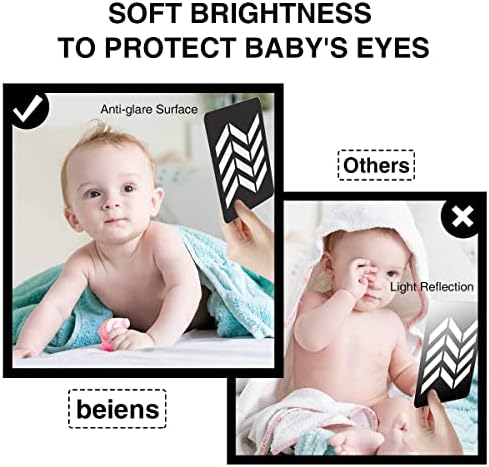 BEIens High Contrast Baby Flashcards, Brinquedos de Desenvolvimento Cerebral do Recém