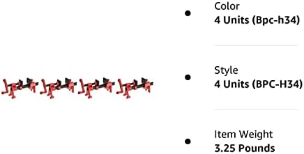 Bessey BPC-H34 Grampo de tubo no estilo H de 3/4 de polegada, 4 pacote.