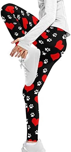 Chaqlin Black Girls Leggings Active Running Treinamento Pants Love Dog Paw Tights Fashion Fashion