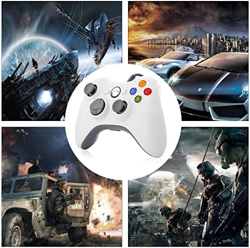 EtPark Xbox 360 Wired Controller, USB gamepad, joypad com ombros botões, para Microsoft Xbox 360/Xbox 360 Slim/PC Windows