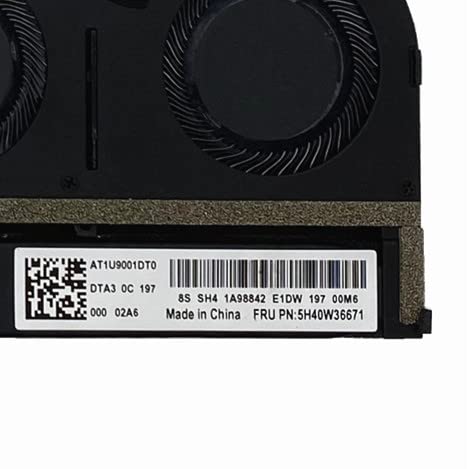 Landalanya Substituição Novo ventilador de resfriamento da CPU para Lenovo X1C 2021 ThinkPad X1 Carbon Series 5H40W36671 5H40W36672 ND55C86-20E17 DC5V FAN FAN