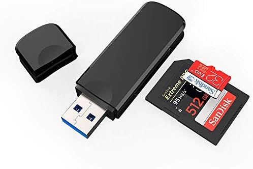 Casolu USB3.0 SD Card Reader ， Micro SD Card Reader, TF Card Reader, Leitor de cartão 2 em 1 para SD/TF, leitor de cartão para
