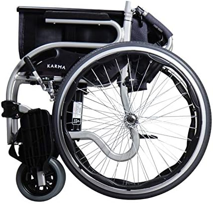 Karman Healthcare Star 2 Ultra Lightweight Wheelchair com apoio para os pés de balanço, 1 lb