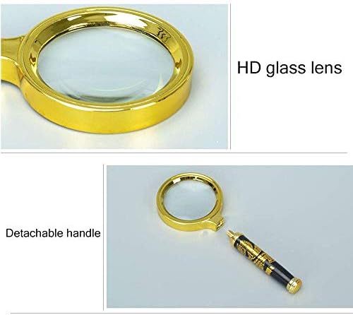 Linas de lupa BOCBCO Longas de mão poderosas, 60mm de alta definição de alta definição de lentes de vidro de brinquedos para crianças