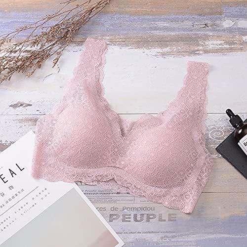 Push -up de push up de renda feminina e renda feminina, fios de arame de minimizador de renda de beleza sem acolchoado não acolchoado