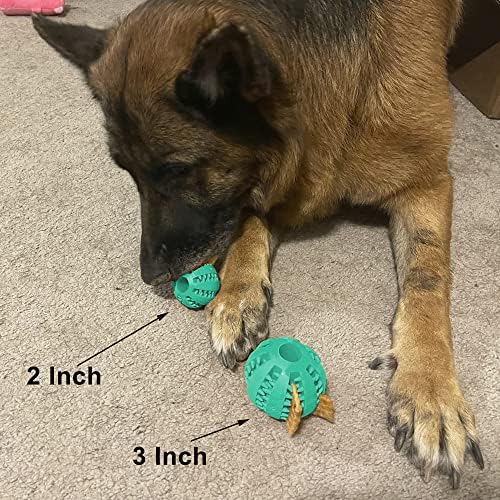 Jalousie Dog Puzzle Bols Dog Treat Dispensing Balls Non-Tóxico Brinquedos de Madeir de Rubrote Naturais para Cachorro Para Puppy Pet Dog Puzzle Trampe Bolas de Corda Distribuidor