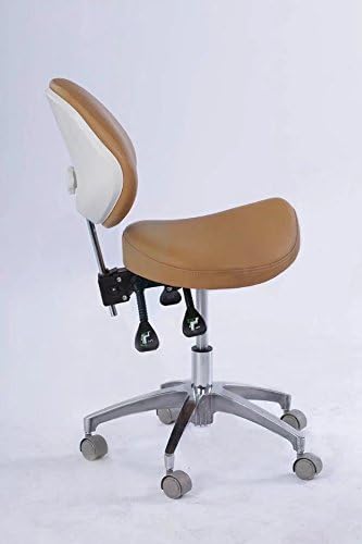 Cadeira de cadeira móvel deluex dental sela de sela do médico da cadeira de dentista de couro de micro fibra nova