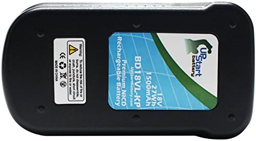 2 -Pack - Substituição para Black & Decker HPD1800 Bateria compatível com Black & Decker 18V HPB18 Bateria de ferramentas elétricas