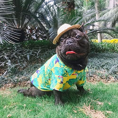 Camisas aboofan 1pc Roupas de animais de estimação Pets Hawaiian Vest (Camisa T- Camisa de verão Cão de cachorro para cão para havaiano Hawaiian Hawaiian Shirt Hawaiian Shirt