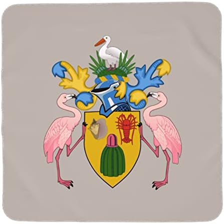 Emblema nacional das Ilhas Turks e Caicos Clanta de bebê recebendo cobertor para capa de swaddle recém -nascida infantil