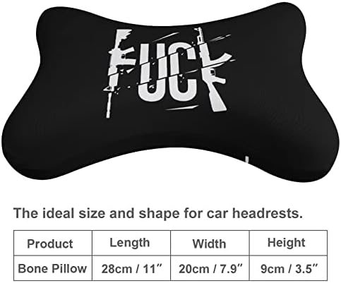 Foda -se pistolas travesseiro de pescoço de carro 2 pcs de cabeça de cabeça respirável Rest Cushion Universal Soft Support Support