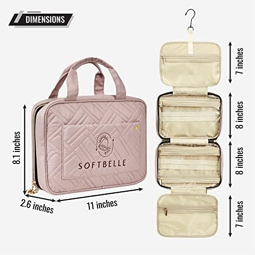 Bolsa de higieness de viagem Softbelle com gancho suspenso, leve e impermeável bolsa de cosméticos - produtos de higiene pessoal,