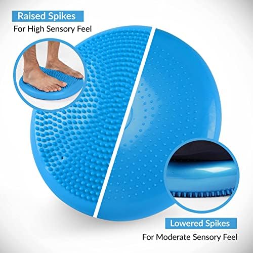 RFAQK Inflado de estabilidade do ar Wobble Cushion - assento de manobra para melhorar a postura e atenção, disco de equilíbrio