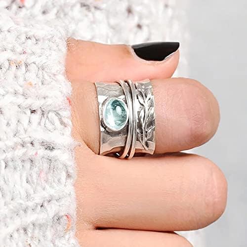 2023 Novo anel de zircônia de cristal de zirconia vintage Ladies Decompressão Anel de banda larga revela o anel de personalidade