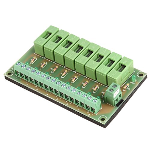 Uhppote de 8 vias módulo de fusível de circuito dc12v-24v placa de PCB evita que o bloqueio seja queimado em caso de curto-circuito