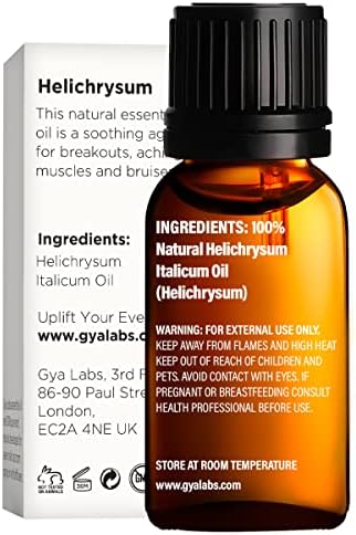 Óleo de Helichrysum para Skin & Incree Oil for Skin Set - Pure Therapeutic Grade Essential Oils Conjunto - Gya Labs