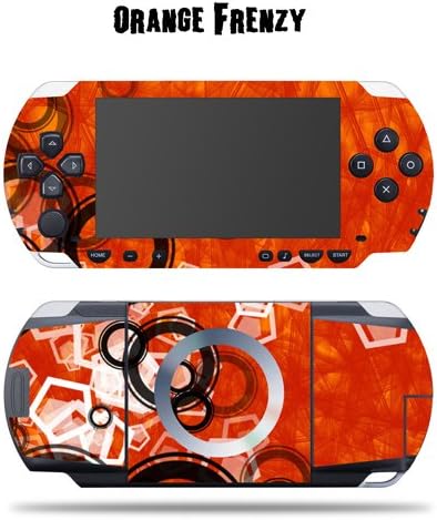 Decalque de pele de vinil protetor para a Sony PSP - Orange Frenzy
