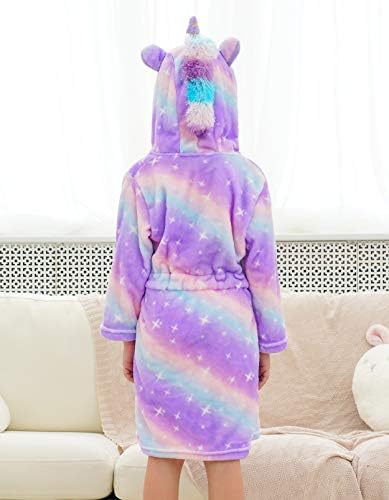 Doutor Unicorn Girls Unicorn Galaxy Stars Com Hooded Robe, UNICORN Gifts for Girls