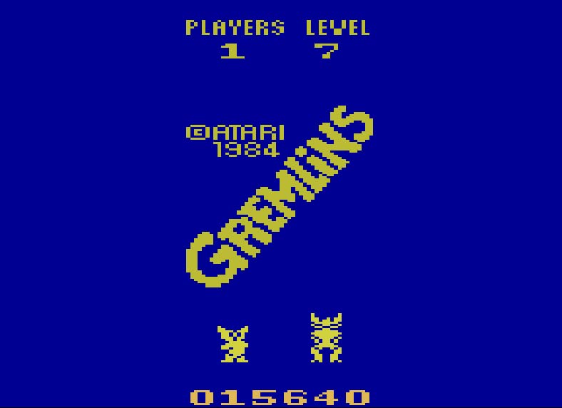Gremlins - Cartucho de videogame de reprodução com estojo e manual