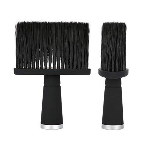 Janedream 1pc Brush de espanador de pescoço, barbeiro pincel de pó de cabelo macio, escova grande de corte de cabelo,