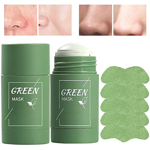 Máscara de Coranode, Coranode Teamask, Coranode Green Tea Deep Cleanse Máscara Removedor de Blackhead, Tea Faca Verde Máscara