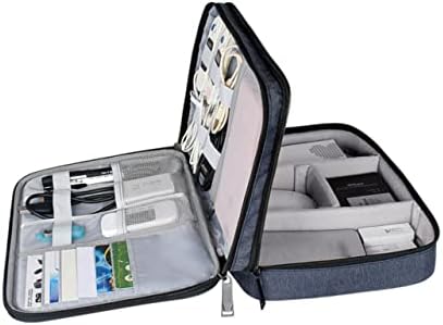 Didiseaon 1pc Cable Organizer Box Travel Bag Double Travel Bag de viagem Bolsas organizadoras de artistas portáteis Bolsa de viagem