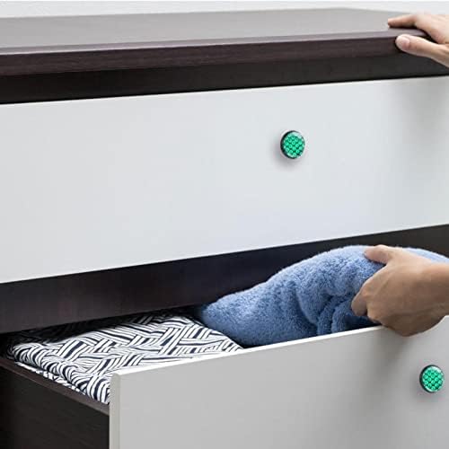 A gaveta redonda de Tyuhaw puxa manuseio de sereia verde impressão em escala com parafusos para armários de cômoda de casa