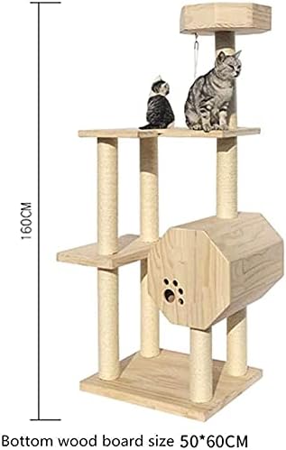 Condomínio de árvore de gatos de haieshop pós -gato gato de gato gato gato árvore integrada em quatro estações de gatos quadros de arranhões e coluna Post Creative Cat Climbing Frame 714