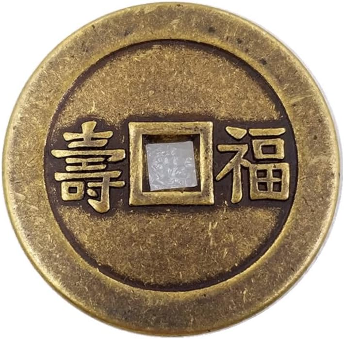 Avcity Antique Artesanato espessado 43mm Dragão de moeda de cobre e Phoenix Chengxiang T113