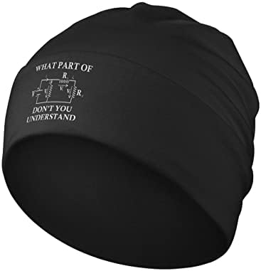 Que parte de você não entende o engenheiro de eletricista Presente Black Beanie Hat for Men Winter Hats Knit Hats Skull Cap