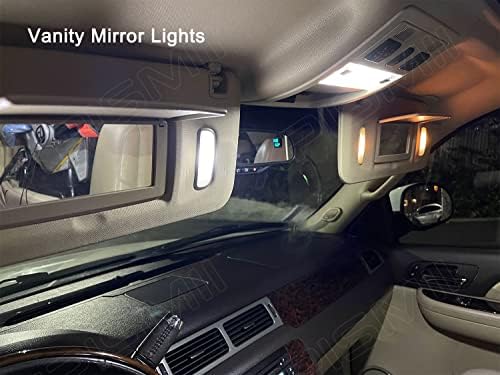 Xpismii 13 peças 6000K Substituição de pacote de luz de luz LED White Interior para Chevy Chevrolet Colorado/GMC Canyon 2015 2017 2017 2019 2020 2021, com diagrama de colocação e ferramenta de instalação