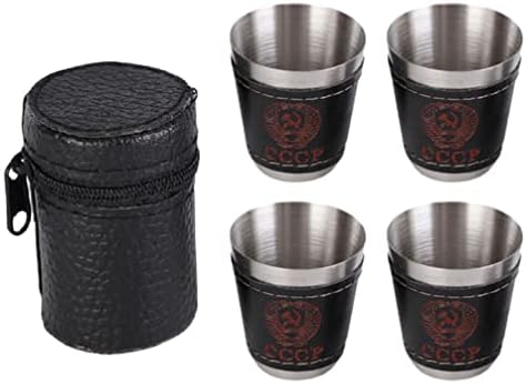 Hanabass Steel Coffee Caneca Presente Presente de Ninho de Ninho Conjunto de Vidro 1 Conjunto Camping Copo de metal