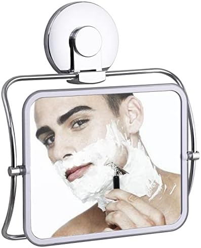 Espelho de chuveiro de swamtik espelho de chuveiro nebuloso para barbear sem espelho de chuveiro de neblina de 360 ​​graus à prova
